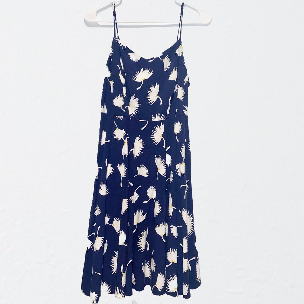 Navy Blue Flower Dress